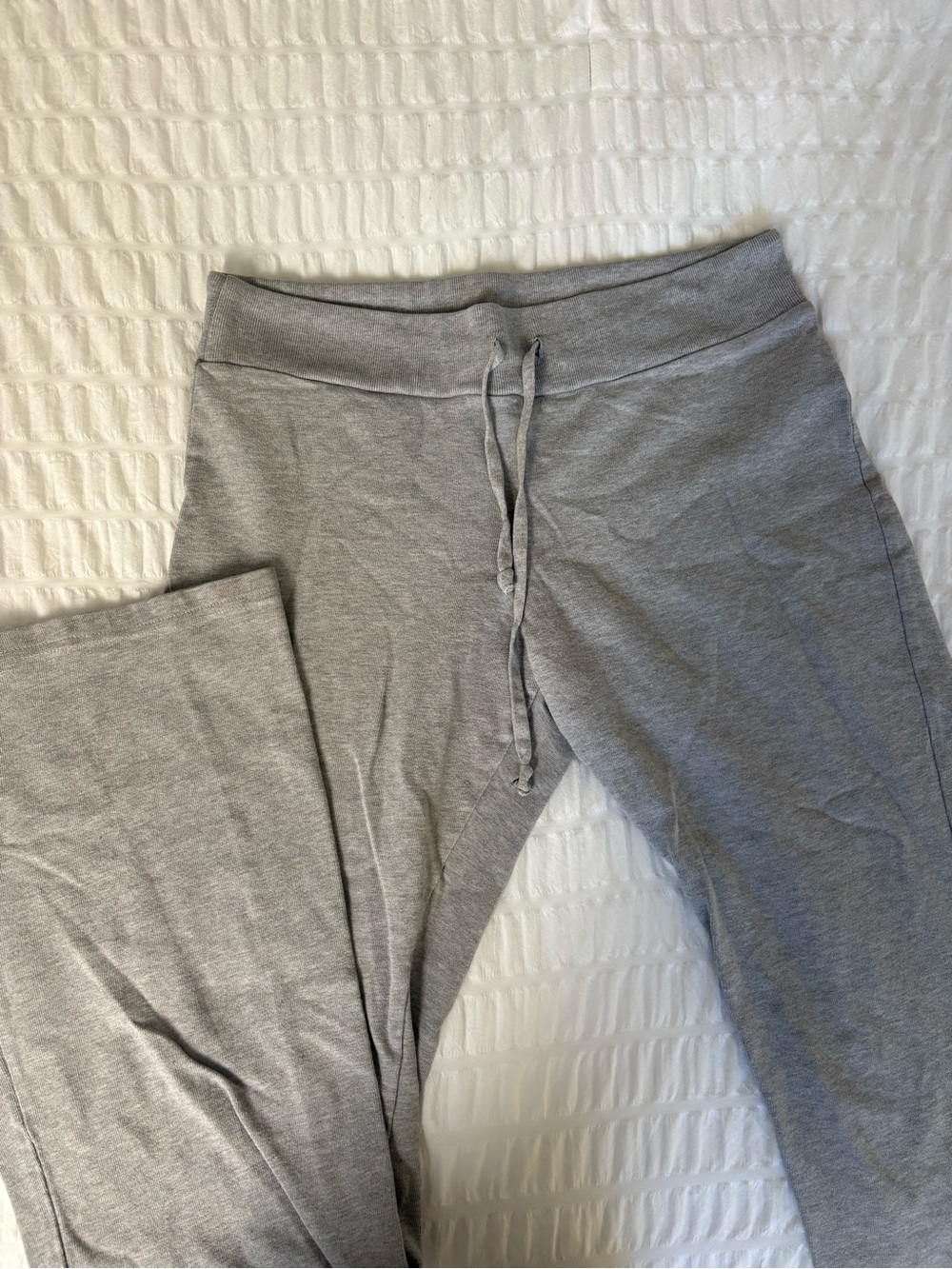 Brandy Melville Light Gray Drawstring Track Pants